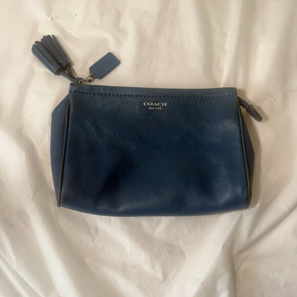 Coach Vintage Navy Blue Clutch - Picture 10 of 13